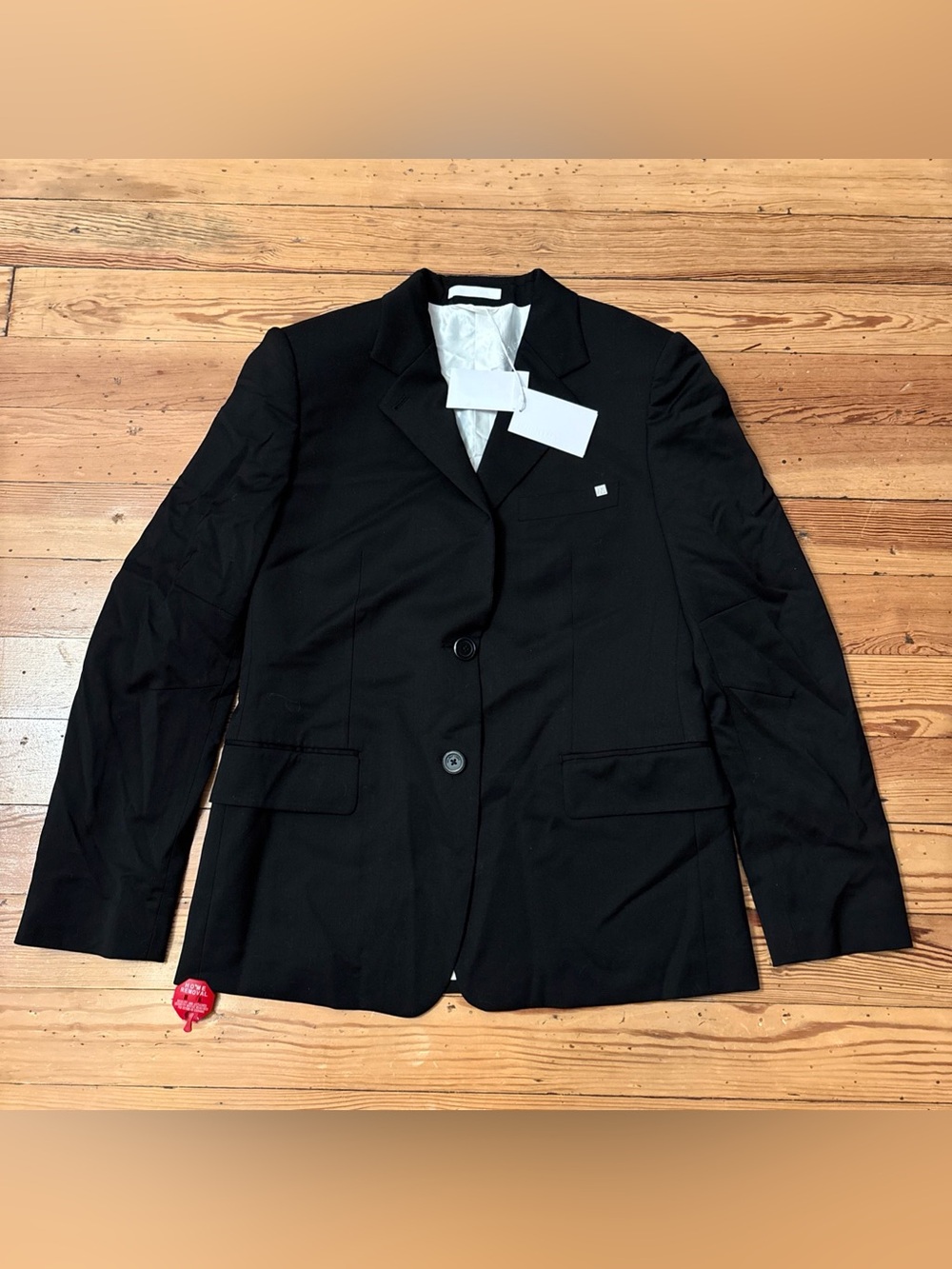 Helmut Lang Curved Classic Blazer Size 8 New Wool